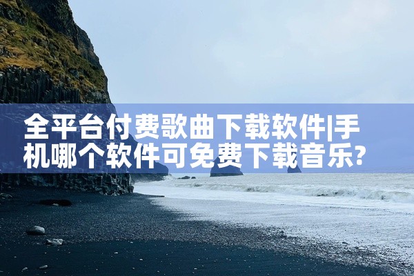 全平台付费歌曲下载软件