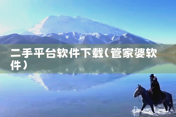 二手平台软件下载
